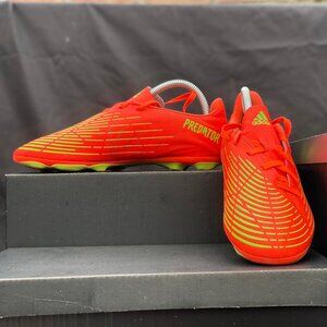 Adidas Youth Orange & Green Predator EDGE.1 L FG Soccer Cleats Size 6